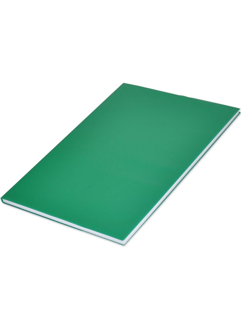 FIS PVC Cover Notebook, Foolscap Size(33.0x20.3cm), 96 Sheets, 5mm Square Grid Lines, Color Green, Pack of 5 Pieces-FSNBFS2QPVC5MGR - Image 2